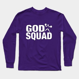 GOD SQUAD Cheerleader - White Letters Long Sleeve T-Shirt